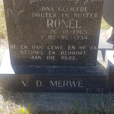 MERWE Ronel, v.d. 1965-1984