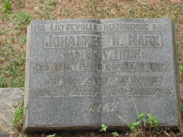 MARX Johannes H. 19?1-1953