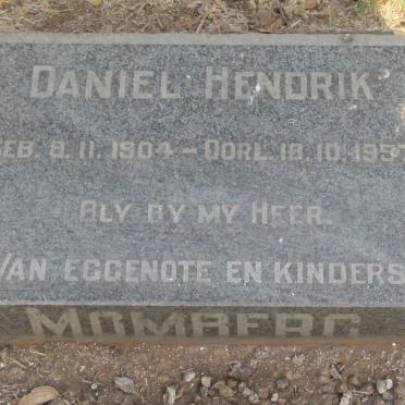 MOMBERG Daniel Hendrik 1904-1957