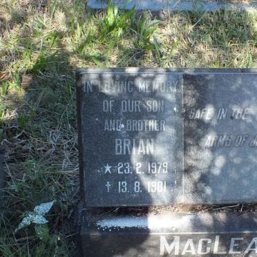 MacLEAN Brian 1979-1981