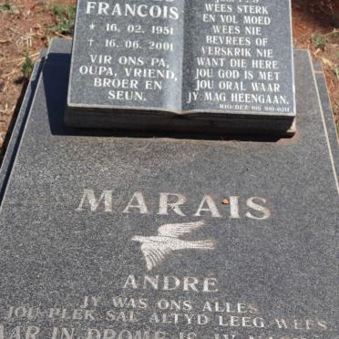 MARAIS Andries Francois 1951-2001