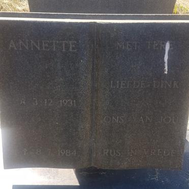 MALAN Annette 1931-1984