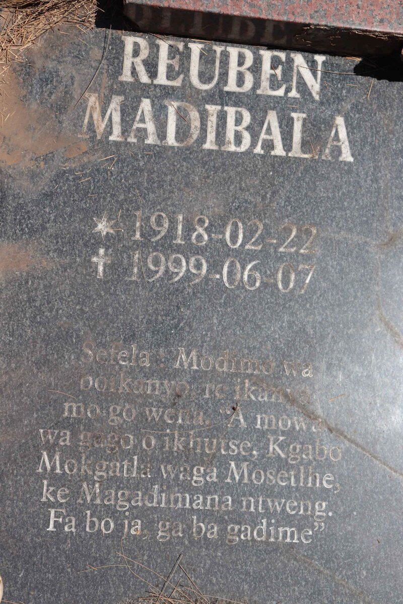 MADIBALA Reuben 1918-1999