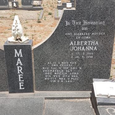 MAREE Marthinus Prinsloo 1927-1985 &amp; Albertha Johanna 1929-1998
