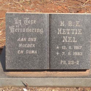 NEL H.S.E. 1917-1983