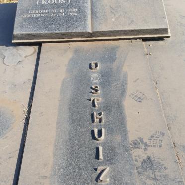 OOSTHUIZEN Jacobus Christiaan 1942-1996