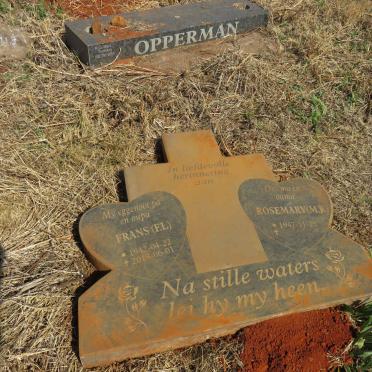 OPPERMAN Frans F.L. 1942-2013 & Rosemary M.R. 1947-