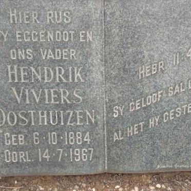 OOSTHUIZEN Hendrik Viviers 1884-1967