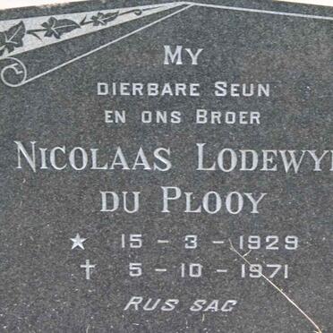 PLOOY Nicolaas Lodewyk, du 1929-1971