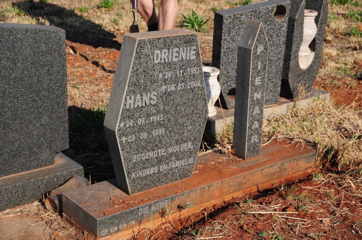 PIENAAR Hans 1943-1999 & Drienie 1853-2006