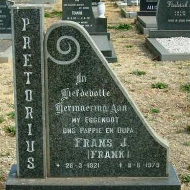 PRETORIUS Frans J. 1921-1979