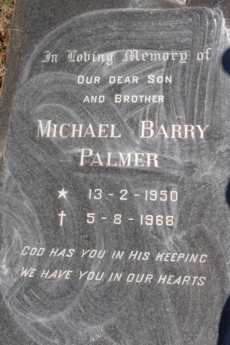 PALMER Michael Barry 1950-1968