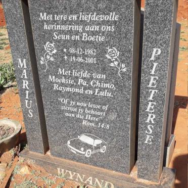 PIETERSE Wynand Marius 1982-2001