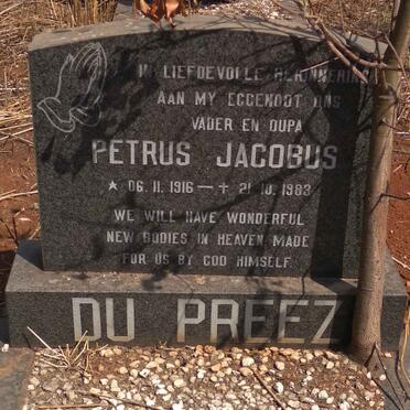 PREEZ Petrus Jacobus, du 1916-1983