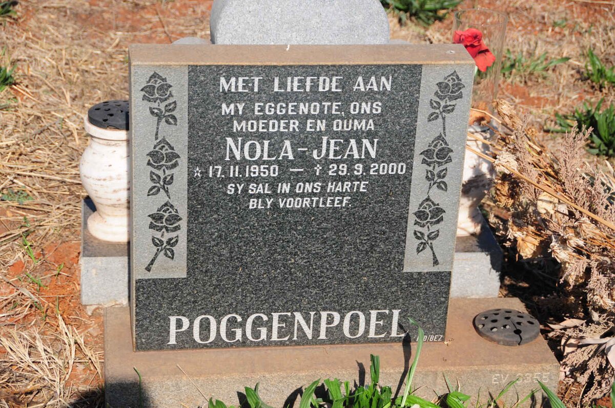 POGGENPOEL Nola-Jean 1950-2000