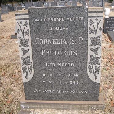 PRETORIUS Cornelia S.P. nee ROETS 1894-1969