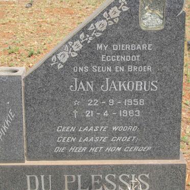 PLESSIS Jan Jakobus, du 1958-1983