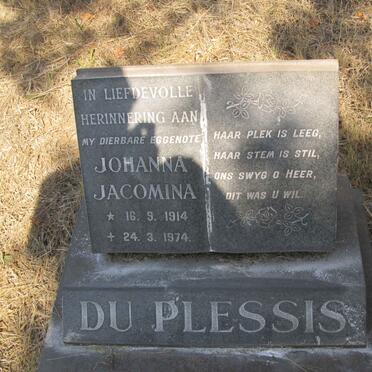 PLESSIS Johanna Jacomina, du 1914-1974
