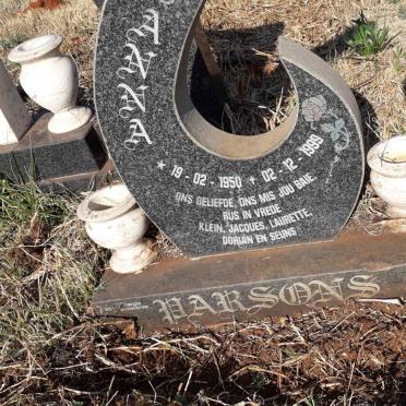 PARSONS Anna 1950-1999