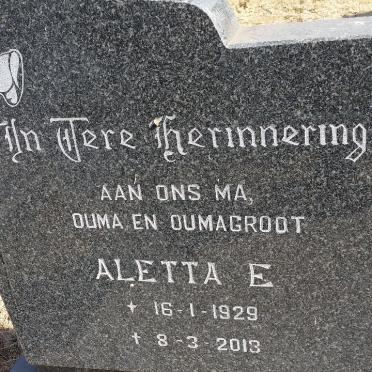 ROSSOUW Aletta E. 1929-2013