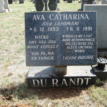 RANDT Ava Catharina, du nee LANDMAN 1953-1991