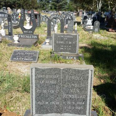 RENSBURG Rensia, Jansen van 1984-1985