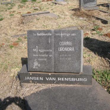 RENSBURG Corrie Leonora, Jansen van 1942-2010