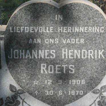ROETS Johannes Hendrik 1906-1970