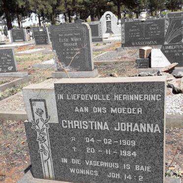 RENSBURG Christina Johanna, Janse van 1909-1984