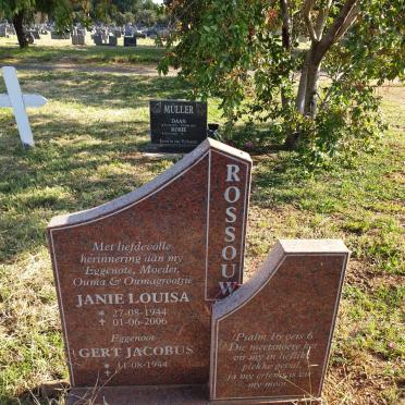 ROSSOUW Gert Jacobus 1944- &amp; Janie Louisa 1944-2006