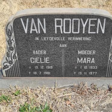 ROOYEN Gielie, van 1919-1981 &amp; Mara 1933-1977