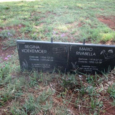 RIVABELLA Mario 1918-1993 :: KOEKEMOER Regina 1956-1999