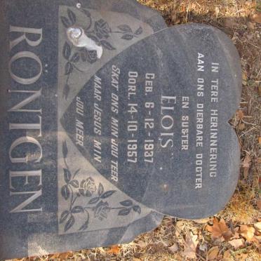 RÖNTGEN Elois 1937-1957