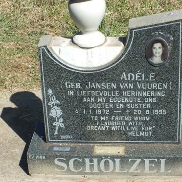 SCHÖLZEL Adéle nee JANSEN VAN VUUREN 1972-1995