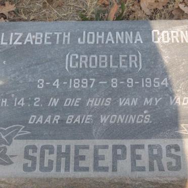 SCHEEPERS Elizabeth Johanna Cornelia nee GROBLER 1897-1954