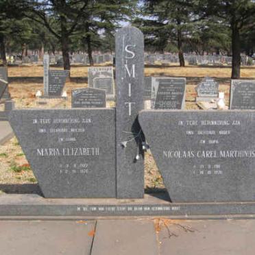 SMIT Nicolaas Carel Marthinus 1911-1976 &amp; Maria Elizabeth 1922-1976