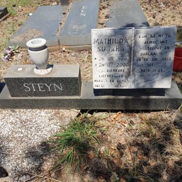 STEYN Mathilda Susara 1926-2000