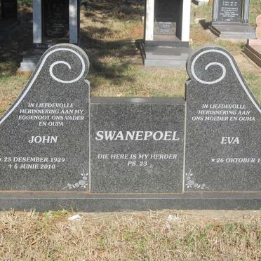 SWANEPOEL John 1929-2010 &amp; Eva 1931-