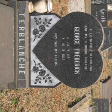 TERBLANCHE George Frederick 1951-1976
