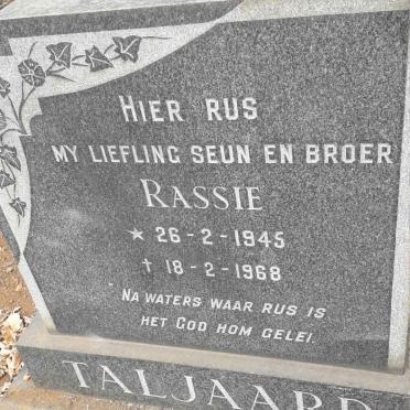 TALJAARD Rassie 1945-1968