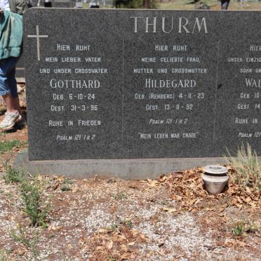THURM Gotthard 1924-1996 & Hildegard REHBERG 1923-1992 :: THURM Walter 1951-1968