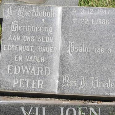 VILJOEN Edward Peter 1947-1986