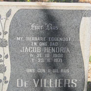VILLIERS Jacob Hendrik, de 1906-1971