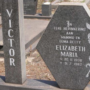 VICTOR Elizabeth Maria 1908-1983