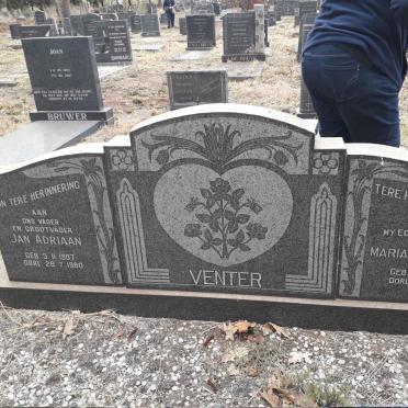 VENTER Jan Adriaan 1907-1980 &amp; Maria Magdalena 1909-1966