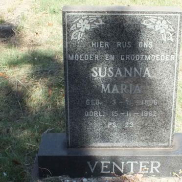 VENTER Susanna Maria 1896-1982