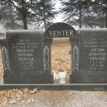 VENTER Nicolaas Hendrik 1911-1981 &amp; Jacoba Johanna 1907-1965