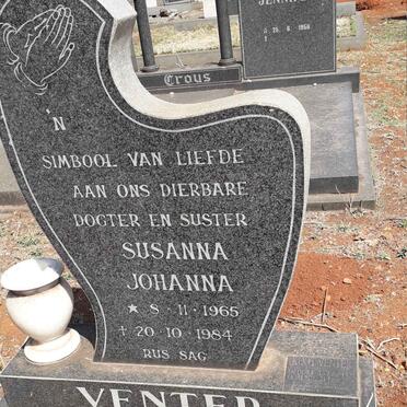 VENTER Koot 1924-2004 :: VENTER Susanna Johanna 1965-1984