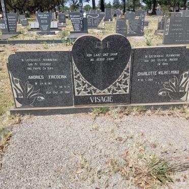 VISAGIE Andries Frederik 1917-1971 &amp; Charlotte Wilhelmina 1922-1999