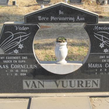 VUUREN Lukas Cornelius, van 1939 1944 &amp; Maria Cornelia 1944-2009